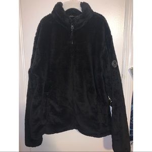 Women’s Black HFX Plush Zip-Up Jacket